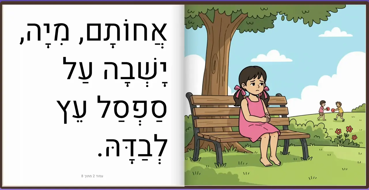 הדגמה: עמוד בספר מתהפך כמו בספר אמיתי