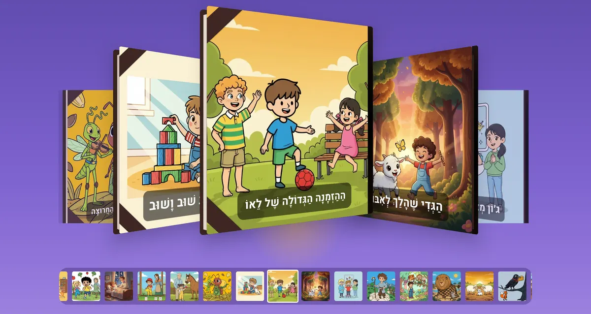 מדף הספרים של ספרון עם פס הכריכות